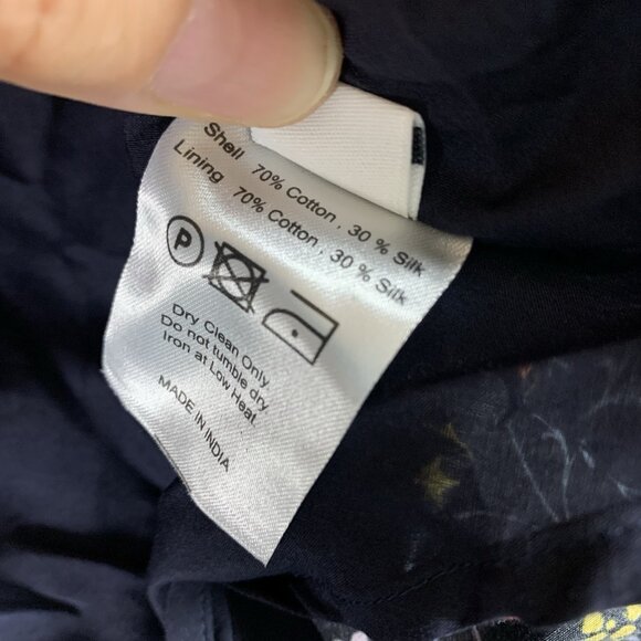 Elliette Tate Silk Blend Floral Fit And Flare Mini Dress Long Sleeve Boho 2 - Picture 6 of 6